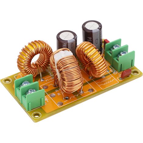 Filtre LC 4A DC, filtre antiparasite EMI, certifié EMC et FCC, filtre haute fréquence pour autoradio, réduction des interférences électromagnétiques, accessoire audio véhicule. (1/5)