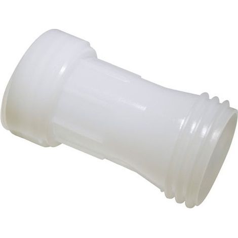 Rallonge droite cuve 1000L – Sortie 60mm – Plastique blanc – Joint silicone – Pour cuves IBC – Usage en milieu industriel (1/3)