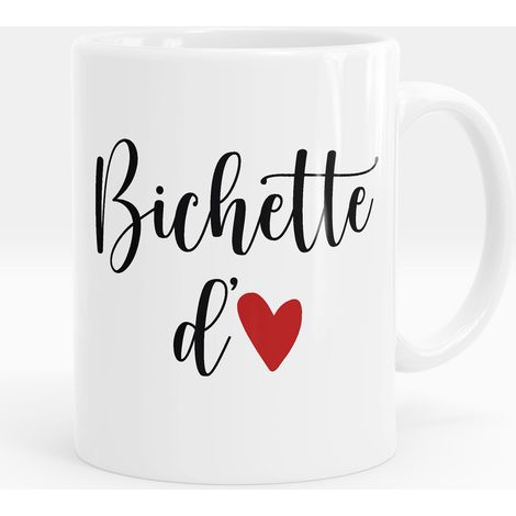 Mug - Tasse personnalisée - Bichette d'amour - Mug Bleu (1/5)