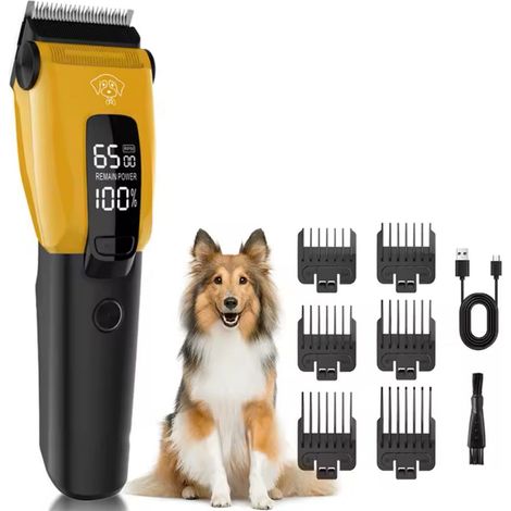 TOSATRICE SENZA FILI CANI GATTI RASOIO ELETTRICO TOSATORE ANIMALI CON DISPLAY (1/4)