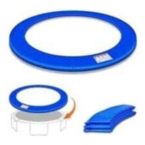 Coussin de protection trampoline 366cm résistant hiver et intempéries, revêtement PVC durable (1/3)