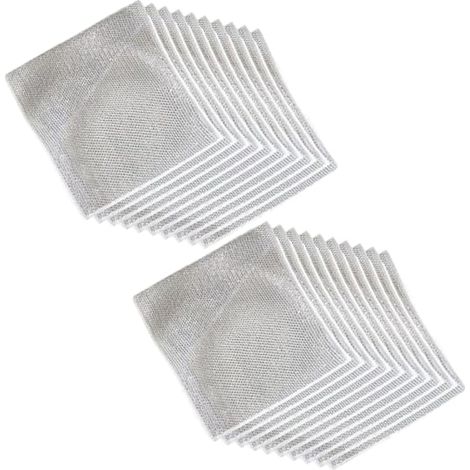 Lot de 20 torchons à vaisselle gris multi-usages en fil métallique de qualité supérieure (1/5)