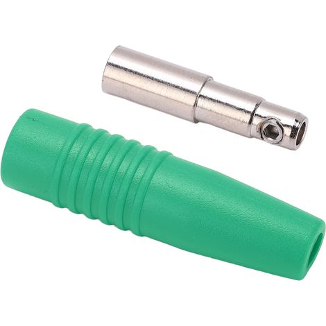 Connecteurs bananes femelles 4 mm en cuivre pur nickelé pour accessoires de test électroniques (vert) (1/5)