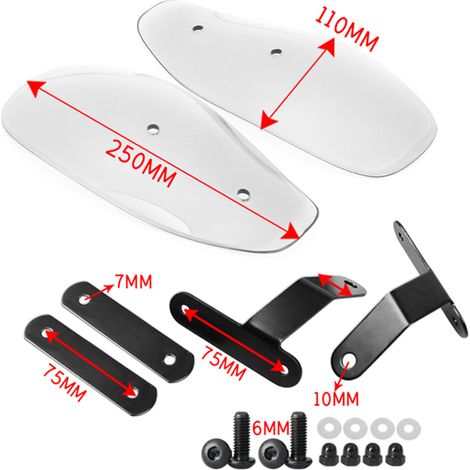 Protège-mains universels pour moto, déflecteurs de vent, protection de pare-brise pour guidon (1/5)