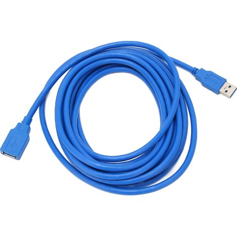 Câble USB 3.0 5 mètres - Transfert rapide 5 Gbps, flexible et fiable pour ordinateur et périphériques