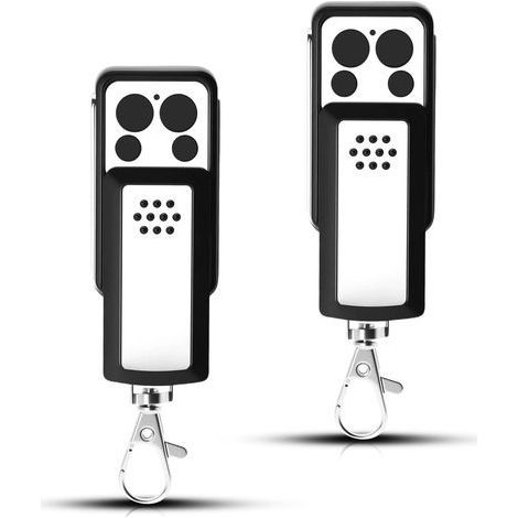 2 Télécommandes pour Motorisation de Portail – Compatible Avidsen 114253, 104257, 104250 – Design Compact à Glissière, 4 Canaux, Signal Stable, Clonage Facile (1/5)