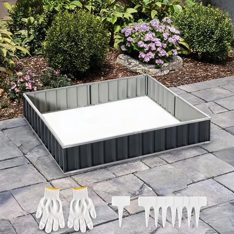Jardin surélevé en acier T gris ardoise sans outils (1/5)