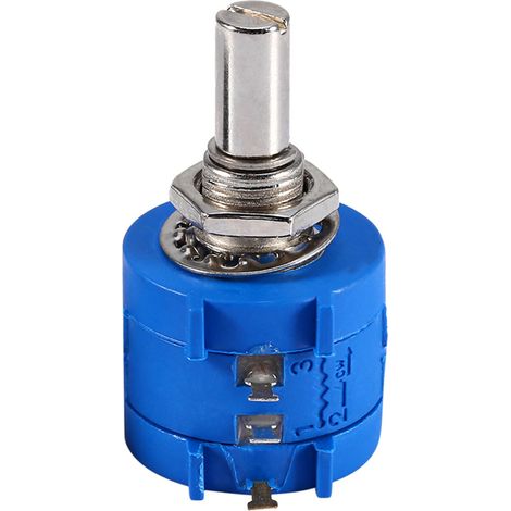 Potentiomètre rotatif bobiné de précision 10K Ohm 3590S-2-103L, 10 tours, avec bouton (1/5)