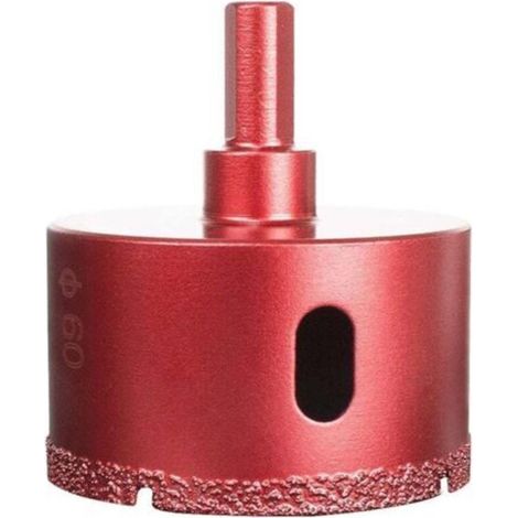 Diamantés Scie Cloche Foret, Coupe-Trou de Performance pour Verre/Tuile/Granit/Marbre (60mm)