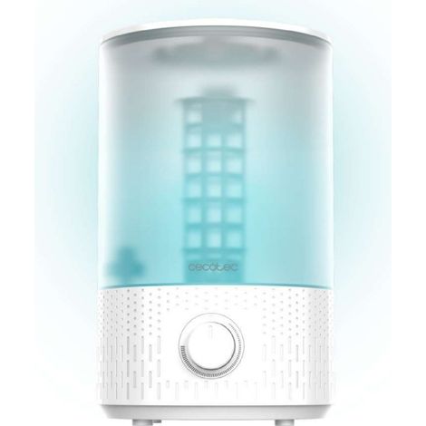 Cecotec Humidificador de Agua Breezecare 2500 Light. 27W, Humidificación Máxima 250ml/h, Depósito de 2,5L, Rueda de Control (1/3)