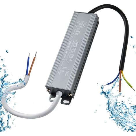 Transformator, 60W 12V LED-Treiber, 170-250V AC auf 12V DC Konstantspannung, IP67 wasserdicht, 5A Netzteil für CCTV-LED-Lampen MR16 G4, GU5.3, MR11