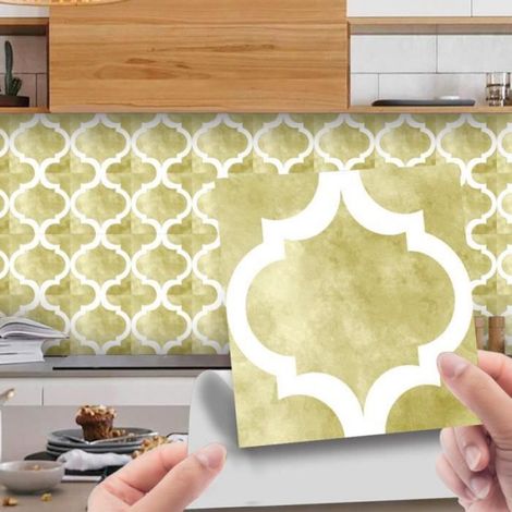 Lot de 30 autocollants 3D pour carrelage de cuisine et salle de bain Motif Motifs géométriques 2020 cm,Style E (1/3)