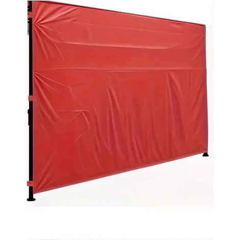Panneau Latéral Instantané pour Gazebo – Toile Pare-Soleil – Pour Gazebo Pop Up – 1 Pièce – Protection Solaire et Intimité-Rouge (1/2)