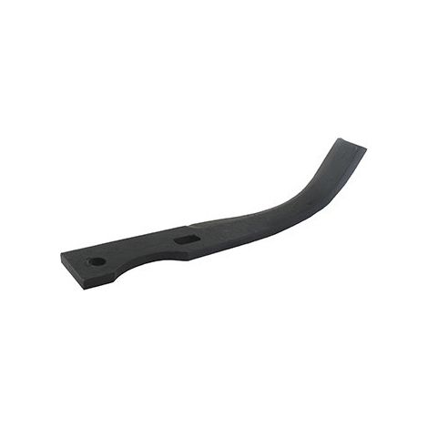Cuchillo de fresa izquierdo para fresa trasera compatible con Grillo - L: 195mm, Diámetro del agujero 8,5mm, Distancia entre agujeros 54mm, grosor 6mm.