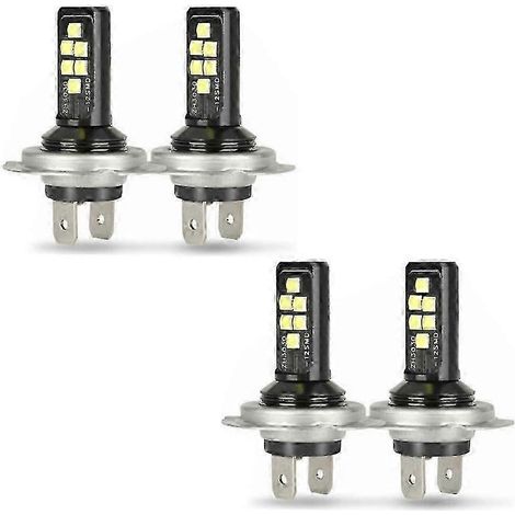 4 ampoules LED H7 pour phares (feux de croisement), 60 000 lm, 6 000 K, 220 W, blanc froid (1/5)