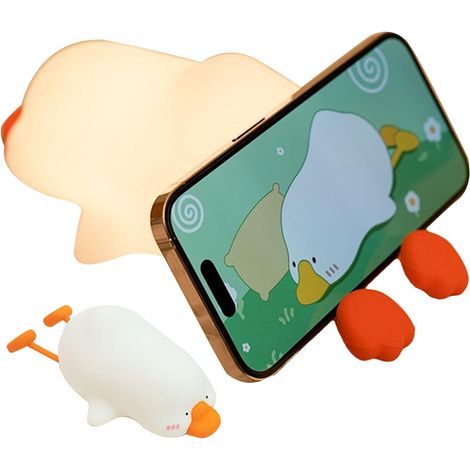 Lampe de chevet tactile, veilleuse en silicone, lampe de chargement USB, lampe de chevet à intensité variable, veilleuse minuterie, veilleuse de nuit pour , lampe de nuit pour adultes, lumière (1/5)