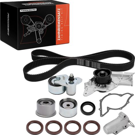 Kit cinghia di distribuzione della pompa dell'acqua, materiali sintetici resistenti, compatibile con Audi A4 e A6, progettato per prestazioni ottimali della cinghia di distribuzione, facile installazi (1/5)