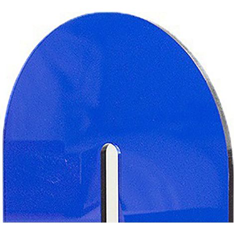 Serre-livres en acrylique pour la maison, couverture de livre épaisse et transparente en forme de L, pour bureau d'étudiant ou bibliothèque simple, bleu semi-transparent (1/5)