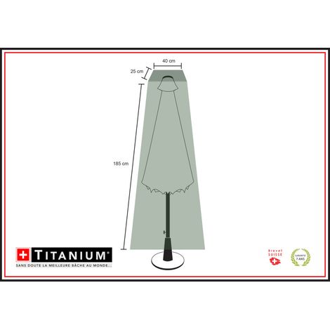 Copertura TITANIUM® per ombrellone 185 x 40 x 25 cm