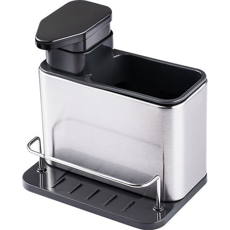 Cuisine, Ensemble Organiseur Évier, Cuisine, Intérieur, Plastique, Accessoire, Intérieur, Éponge, Rangement, Évier, pour Cuisine, Distributeur Savon (1/5)