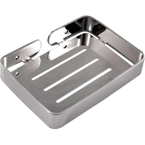 Stainless Steel Soap Dish Drain Soap Holder for Shower Soap Rack for Bathroom Kitchen Bath Tub (1/4)