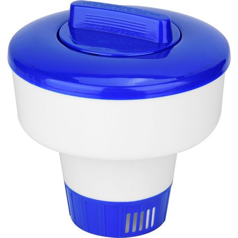 Distributeur flottant de chlore pour piscine, spa, bromine, support de tablettes chimiques. (1/5)