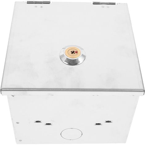 Boîtier Prise Étanche Extérieur en Acier Inoxydable avec Serrure, Boîte de Protection Antivol pour Véhicule Électrique, Usage Extérieur et Charge Sécurisée (1/5)