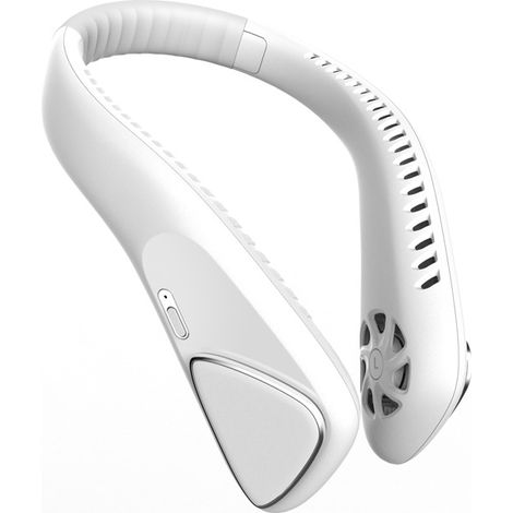 Ventilateur de cou portable rechargeable (4000 mAh), alimenté par USB-C, ventilateur réglable à 3 vitesses. (1/5)