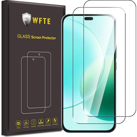 Lot de 2 Verre Trempé pour Honor 400 Lite/Honor 200 Lite, 0,26mm Film de Protection D'écran avec Haute Transparence à 99%, Anti-trace Protecteur avec Dureté 9H Glass