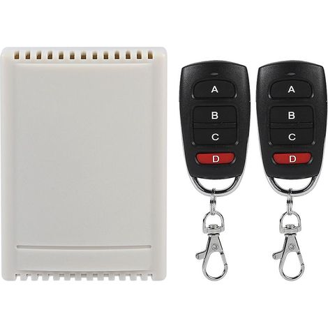 Interrupteur de télécommande sans fil - Remplacement de l'émetteur-récepteur relais à quatre voies, 12 V (1/5)
