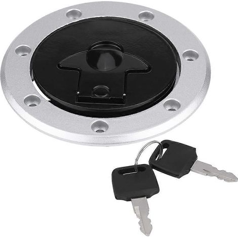 Bouchon de réservoir d'essence avec 2 clés pour Kawasaki ZXR750 ZX-11 ZZR1100 ZX1100 GPZ1100 (1/5)