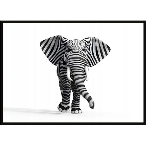 Bildplakat im Rahmen A4 cm Elefant PD350 (1/4)
