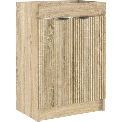 Bathroom under Sink Cabinet Sonoma Oak 56 x 37.5 x 81 cm vidaXL