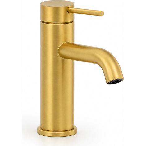 Robinet de lavabo AquaElegance en laiton doré clair