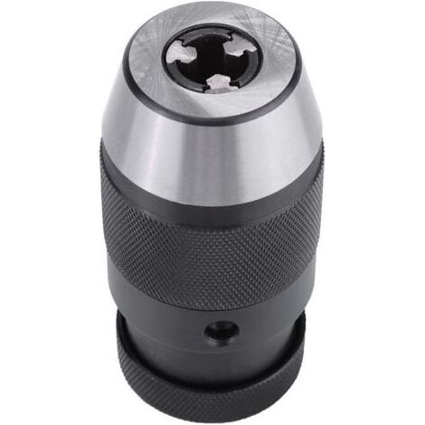 Mandrin Perceuse, 1pcs MT2-B16 1-16mm 1/2"Mandrin Sans Clé B16 en Acier à Serrage Automatique Mandrin Perceuse A Colonne pour Perceuse éLectrique de Tour (1/4)