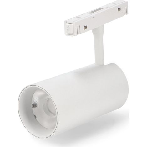 IluminaShop - Foco LED Blanco 20W para Carril Magnetico Detail Chip Osram 48V Monofasico CRI 90 UGR 17 Serie Detail  Blanco Neutro 4000K (1/2)