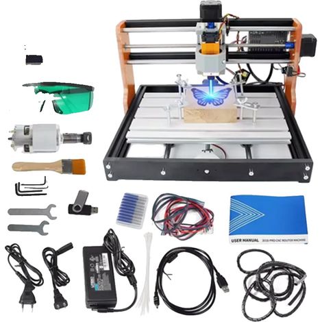 CNC-Gravurfräser, Offline-Controller, Präzisionssteuerung, Weißer Controller, 20W-a (1/2)