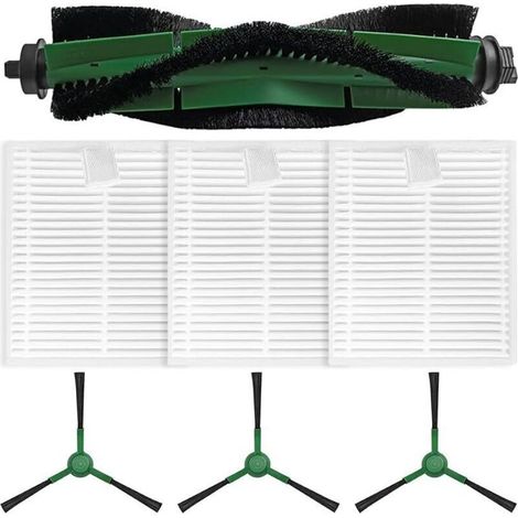 Kit de 7 brosses latérales principales pour aspirateurs robots pour Roomba Essential Y0140 Y0110 Y0112 Q0120, 1 brosse rouleau pri