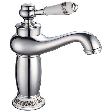 Edouard Rousseau – Mitigeur lavabo MARPLE – Finition chromée – Hauteur 205 mm – Hauteur sous bec 118 mm – Cartouche céramique 35 mm – Économie d'eau (1/4)