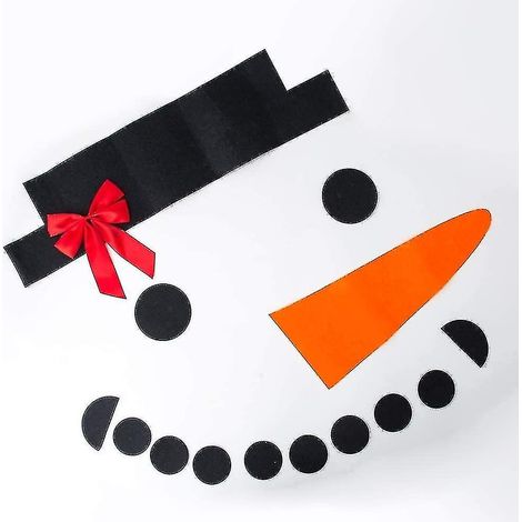 Décorations de porte de garage de Noël - Bannière extérieure bonhomme de neige (1/5)