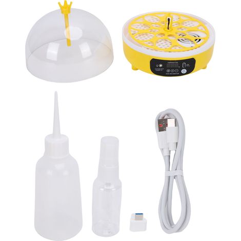 Mini incubateur à œufs automatique intelligent avec contrôle de température, machine à éclore pour petits œufs et volailles à domicile (1/5)