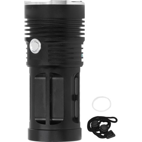 Lampe torche LED 10000 lumens, étanche, légère, portable, longue portée, fonction de protection (1/5)