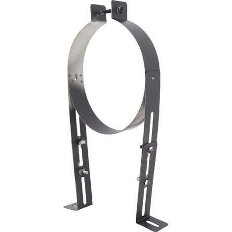 Support de support de tuyau de cheminée en acier inoxydable, pince de revêtement de conduit réglable, accessoire de fixation de cheminée