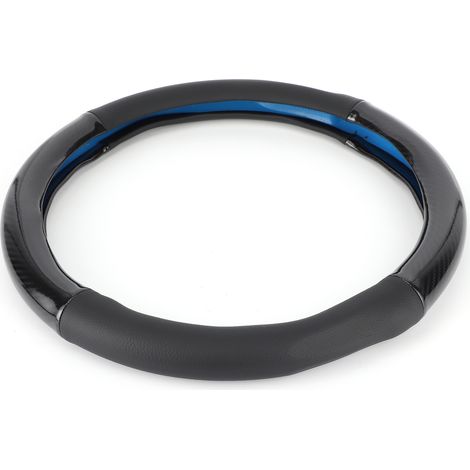 15-Zoll-Lenkradbezug aus Kunstleder mit Wassertransferdruck, Carbonfaser-Bezug, universell einsetzbar (1/5)
