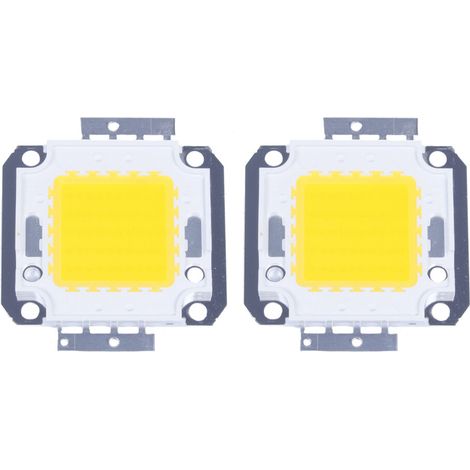 2 bombillas LED de 50 W y 3800 lúmenes, luz blanca cálida, alta potencia, para proyectos de bricolaje. (1/2)