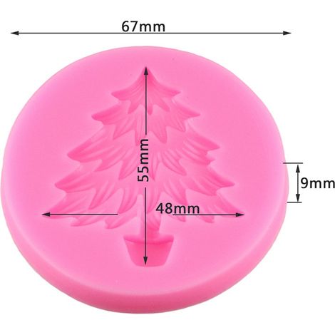 DIY-Weihnachts-Silikonform zum Backen von Kuchen, Schokolade, Fondant und für diverse Dekorationen (19) (1/3)