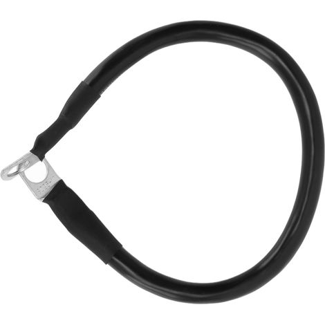 Câble de masse 4 AWG robuste, souple et résistant à l'usure et aux hautes températures, pour camping-cars, bateaux et voitures (noir). (1/5)