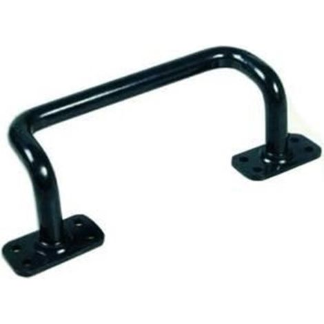 MANIGLIE PER PORTONI SCORREVOLI mm.180 tipo piegato PZ 1 NERA FER 158985