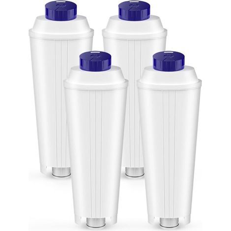 4 Pcs DLSC002 Filtres pour Delonghi Magnifica s,Dinamica,ECAM,ESAM,ETAM,Primadonna,BCO,EC Serie Machine à café, Cartouches de Filtre à eau pour Delonghi, pour Adoucir l'eau et Réduire le Calcaire (1/5)