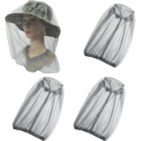 Moskitonetz für Outdoor Aktivitäten 3er Set, leicht und atmungsaktiv (1/5)